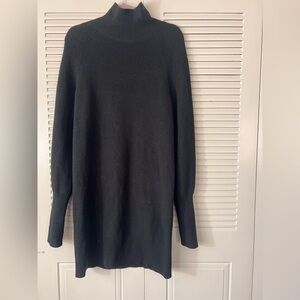 Women's Black Mock neck Sweater Dress